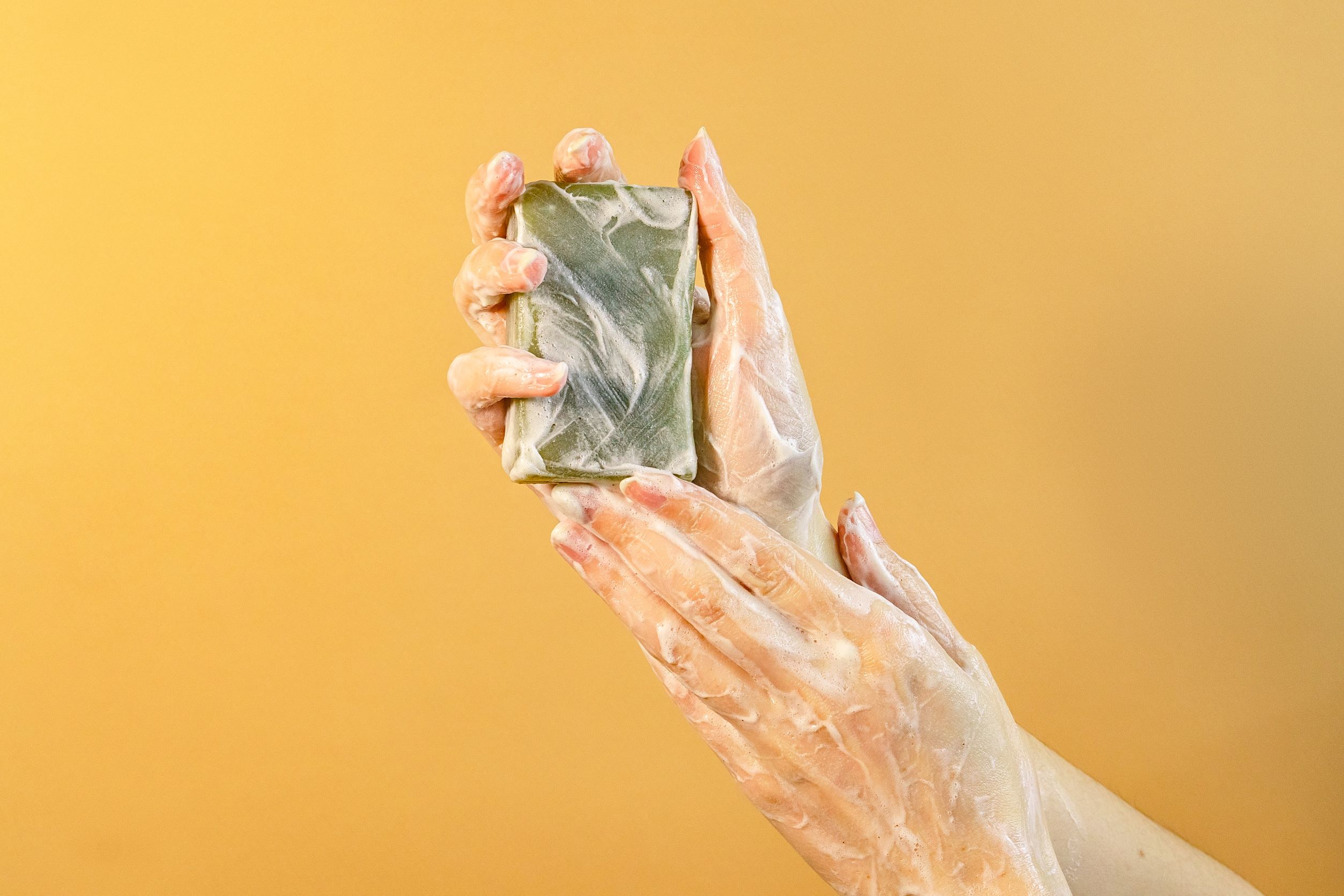 wash hands with soap