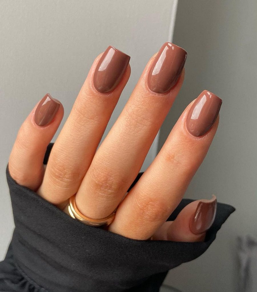 Cappuccino Coffin Nails