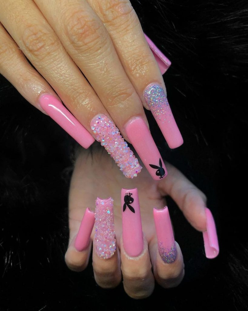 Baddie Vibe playboy Nails