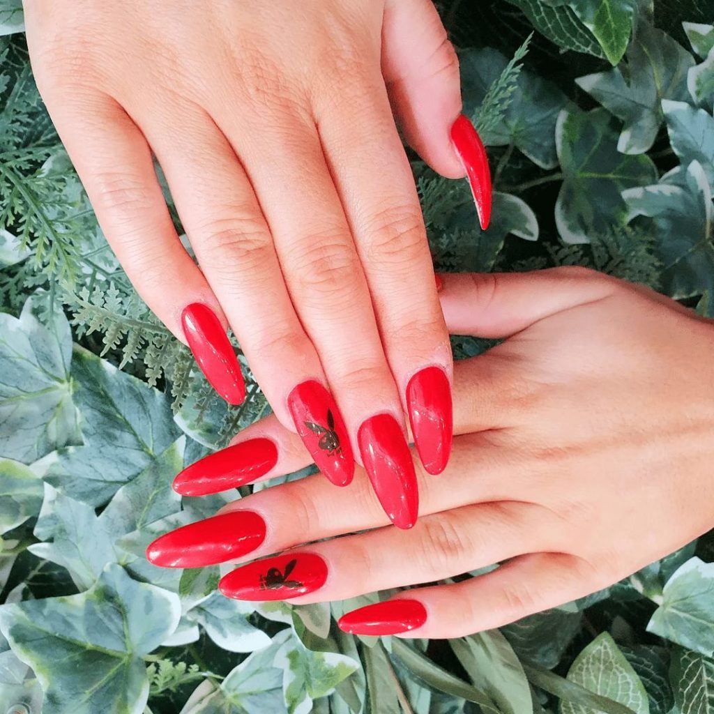 Classic Red Playboy Nails