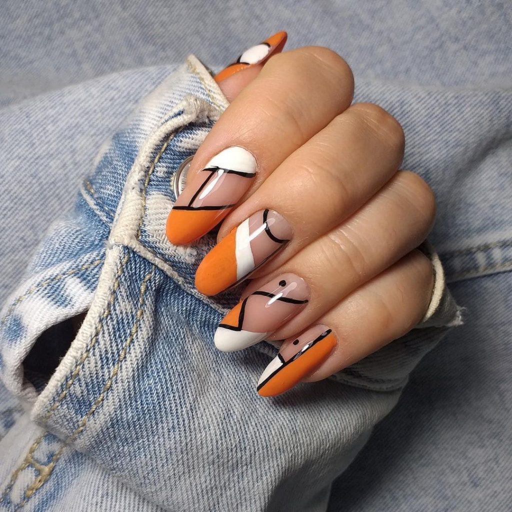 geometric spring nails