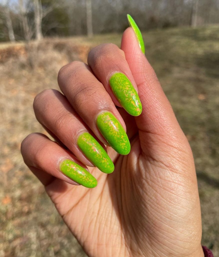 This Green Jelly Sour Punch Nails