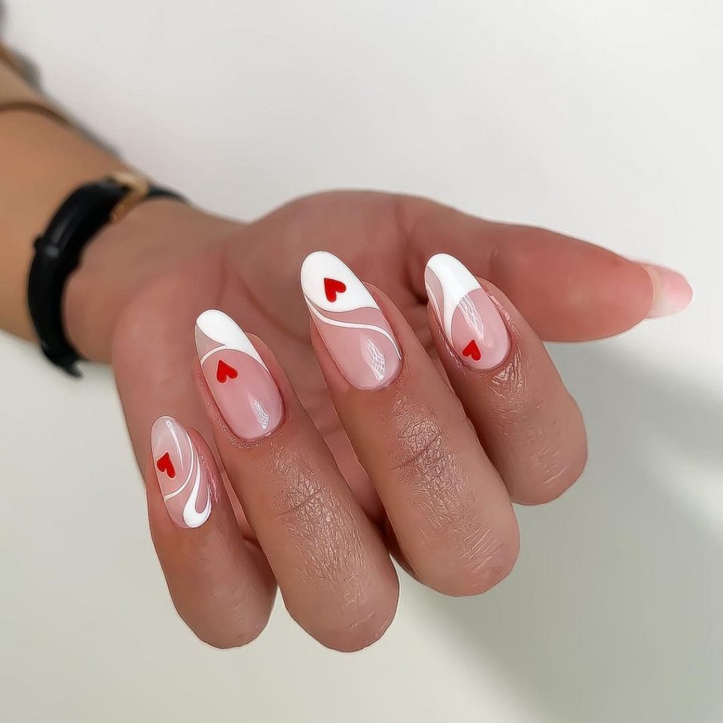 If you get this nail design, you will get a guarantee for a perfect valentine day