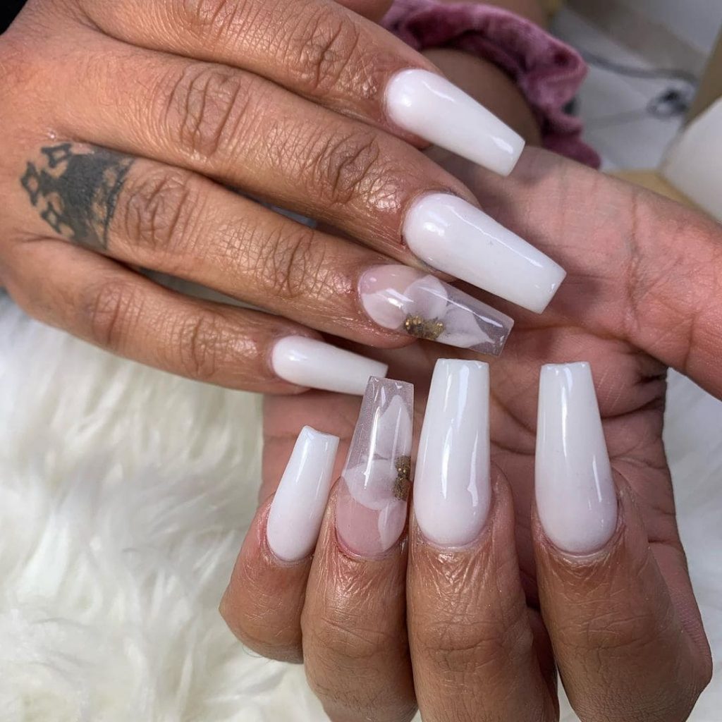 White Coffin Nails