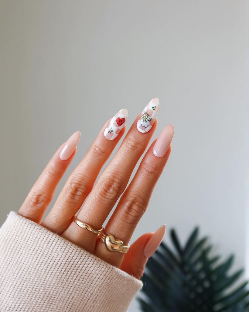 These Nail Decals for Christmas inspo