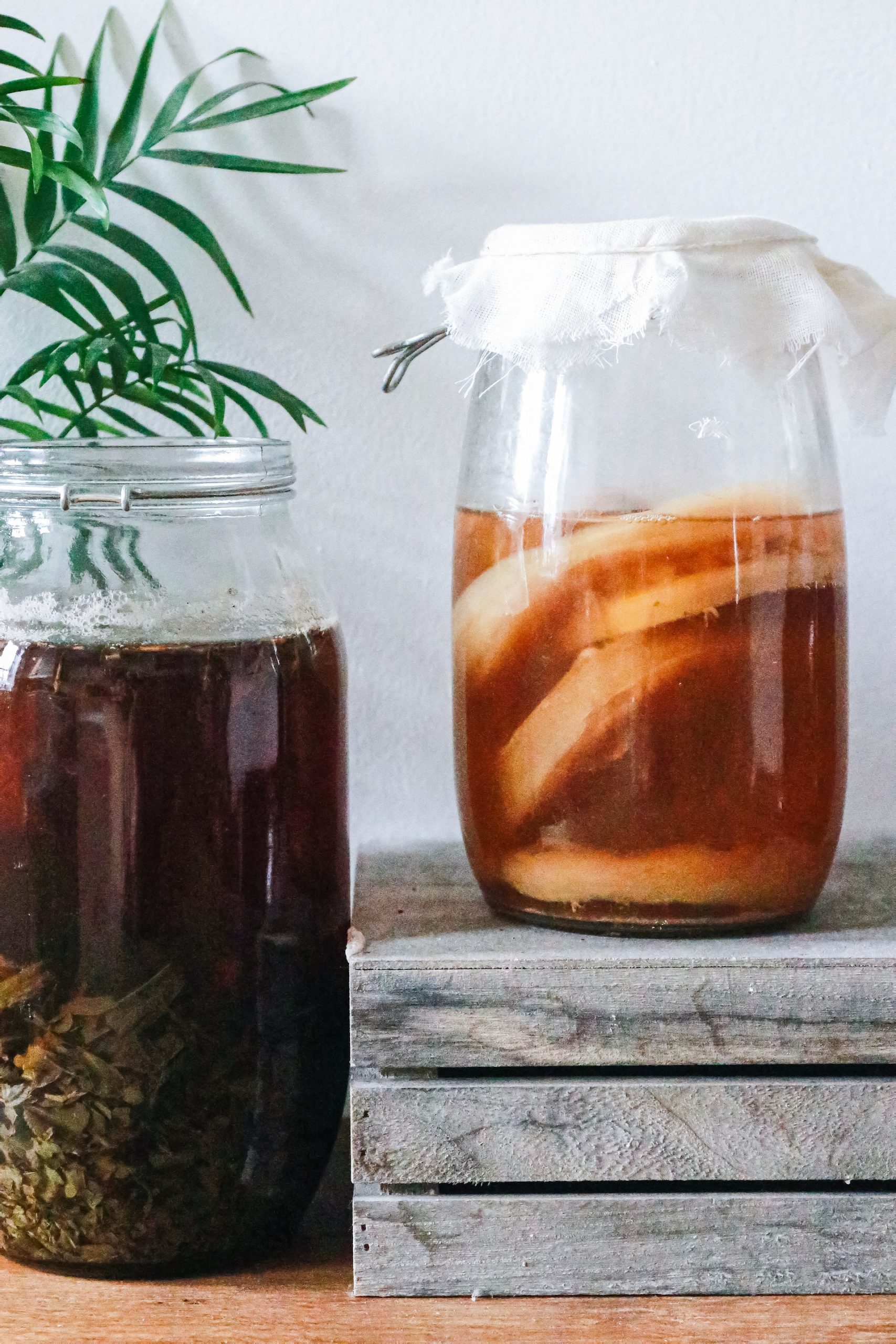 Drink Kombucha fermented tea when the month comes