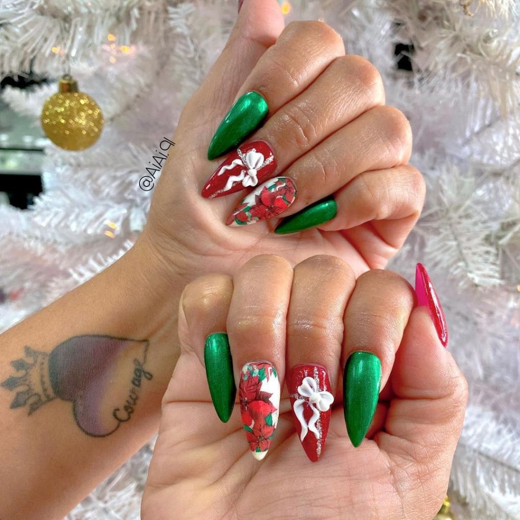 Christmas vibe nail theme to try this season