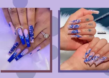 50 Stunning Blue Coffin Nail Art Ideas that Will Make You Stand Out