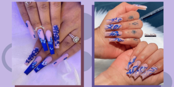 50 Stunning Blue Coffin Nail Art Ideas that Will Make You Stand Out